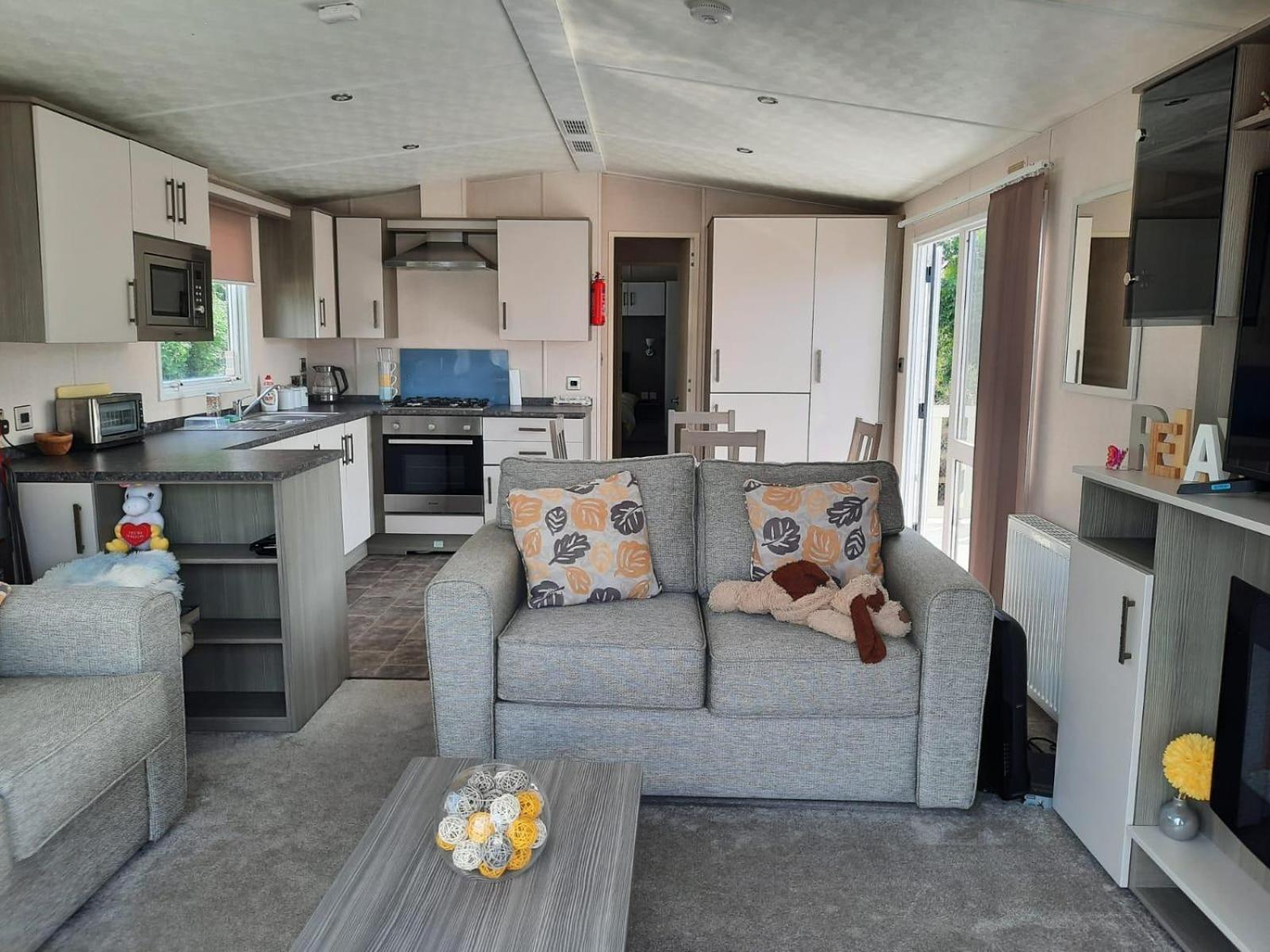 Sunset Retreat Caravan With Large Wrap Around Decking Сasa de vacaciones New Quay